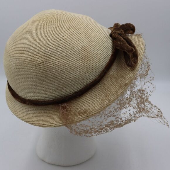 Vintage Marshall Field & Co Chicago Hat Cloche 1950s Cosplay Hat - Picture 9 of 14